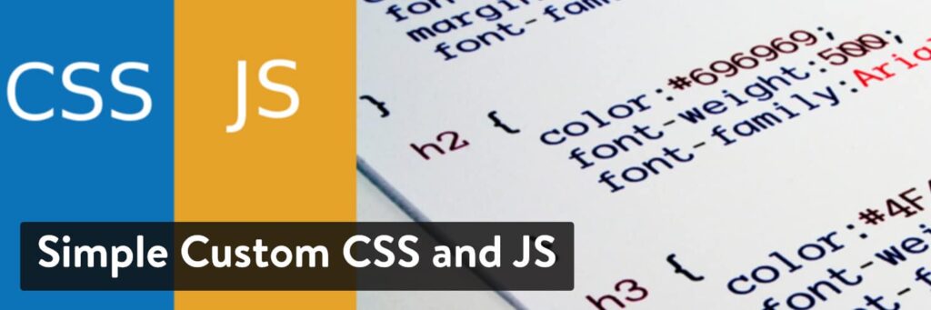 افزونه Simple Custom CSS and JS