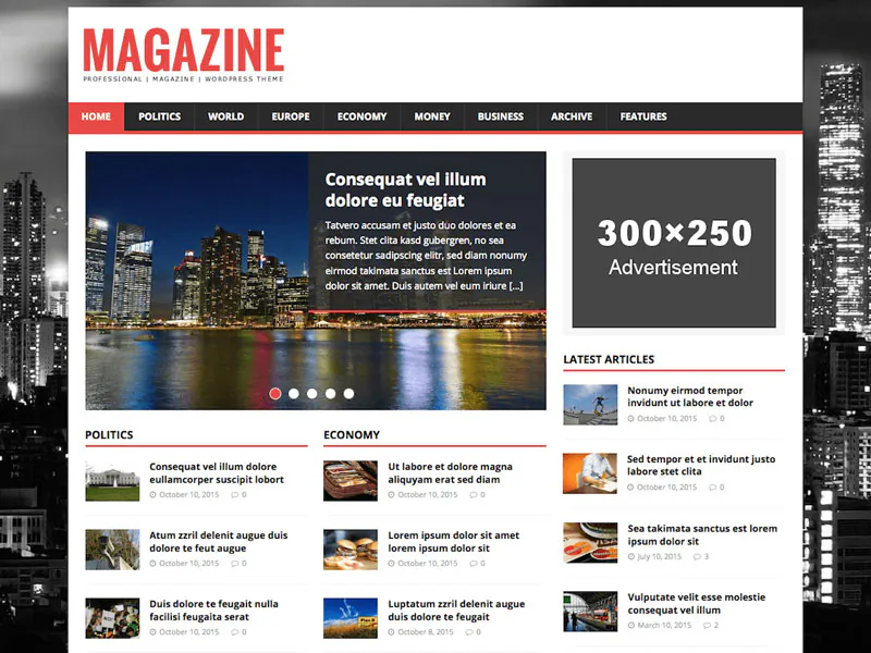 قالب خبری رایگان MH Magazine Lite