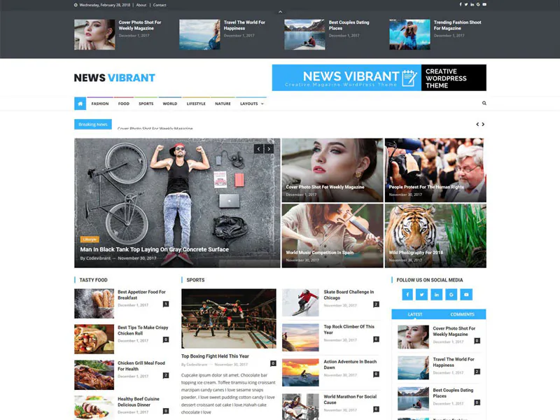 دانلود قالب خبری رایگان News Vibrant وردپرس